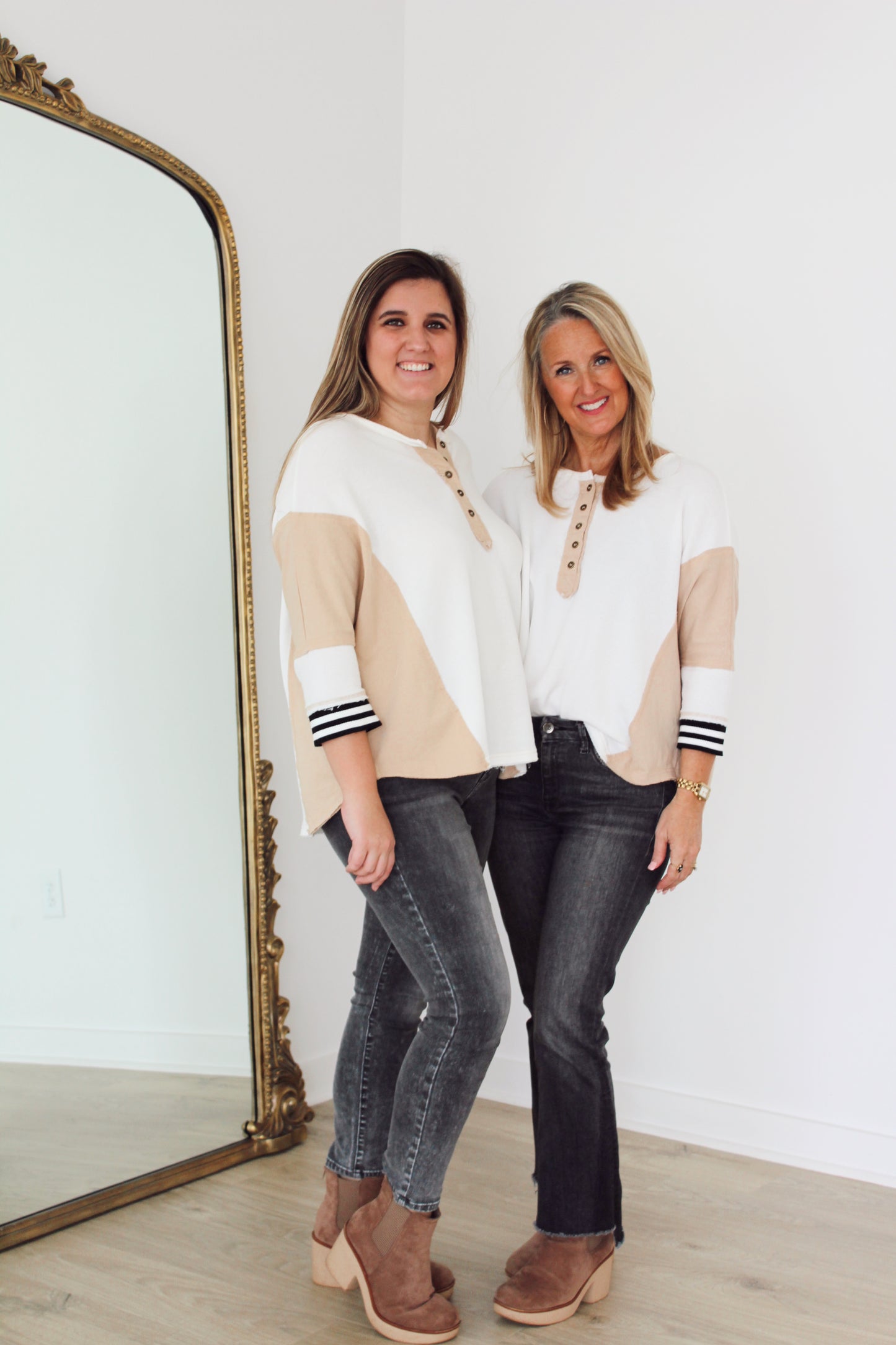Take Me Out Tee - casual , striped sleeves