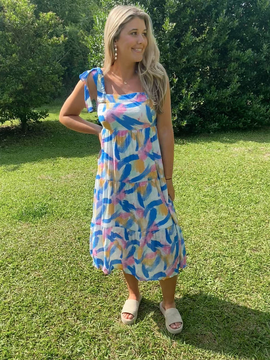 Shades of Summer Midi Dress