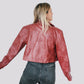Wind-down Faux Leather Jacket